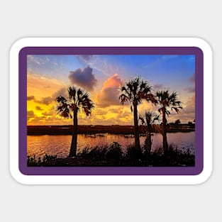 Tropical Sunset Sticker